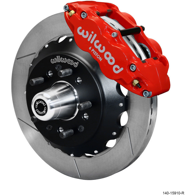 Wilwood Narrow Superlite 6R Front Big Brake Kit 12.88in GT Competition Series Rotor - Red Wilwood Big Brake Kits