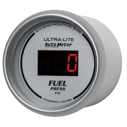 Autometer Ultra-Lite 52MM 5-100 PSI Digital Fuel Pressure Gauge AutoMeter Gauges