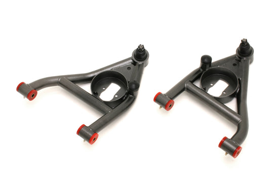 BMR 67-69 1st Gen F-Body Lower A-Arms Non-Adj. Rear Bump Stops (Polyurethane) - Black Hammertone