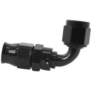 Aeromotive PTFE Hose End - AN-06 - 90 Deg - Black Anodized Aeromotive Fittings