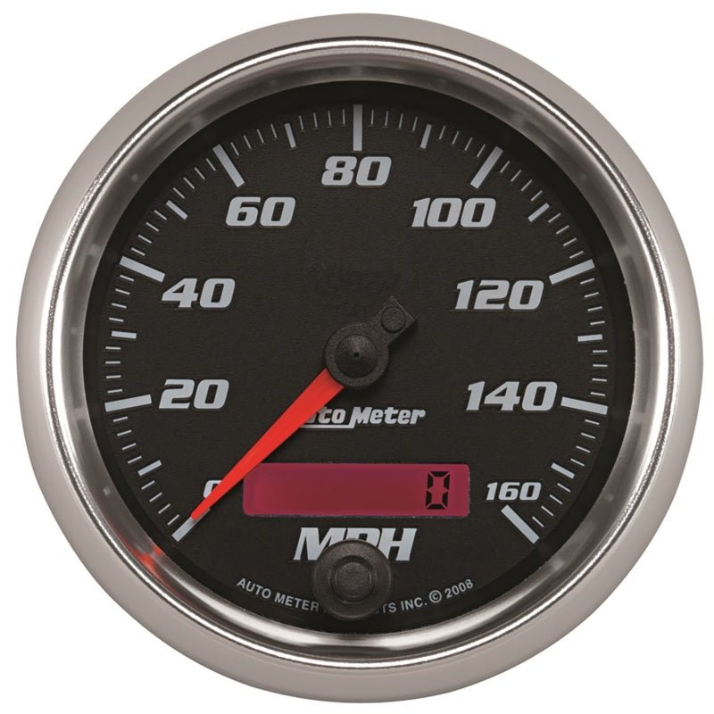Autometer Pro-Cycle Gauge Speedometer 3 3/8in 160Mph Elec. Programmable Black AutoMeter Gauges