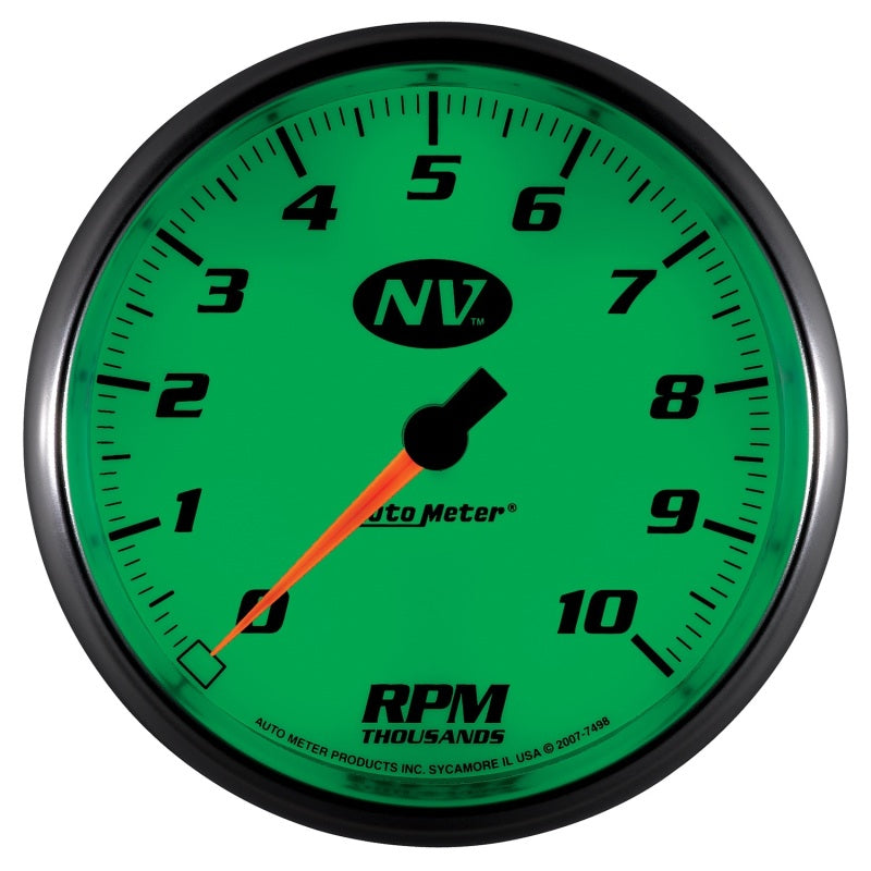 AutoMeter Gauge Tachometer 5in. 10K RPM In-Dash NV AutoMeter Gauges