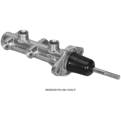 Wilwood Tandem Remote Master Cylinder - 15/16in Bore Ball Burnished Wilwood Brake Master Cylinder