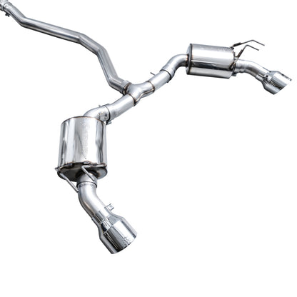 AWE Tuning 22+ Honda Civic Si/Acura Integra Touring Edition Catback Exhaust - Dual Chrome Silver Tip