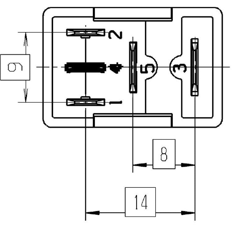 Hella Relay Micro Iso 5 Pole 12V Spst Res Hella Light Accessories and Wiring