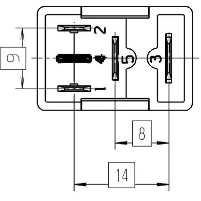 Hella Relay Micro Iso 5 Pole 12V Spst Res Hella Light Accessories and Wiring