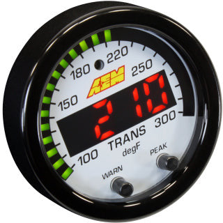 AEM X-Series Temperature 100-300F Gauge Kit (ONLY Black Bezel and Water Temp. Faceplate) AEM Gauges