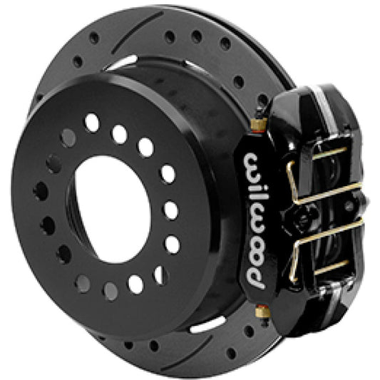 Wilwood Small Ford 11 in. Forged Dynapro Low-Profile Rear Parking Brake Kit (Drilled & Slotted) Wilwood Big Brake Kits