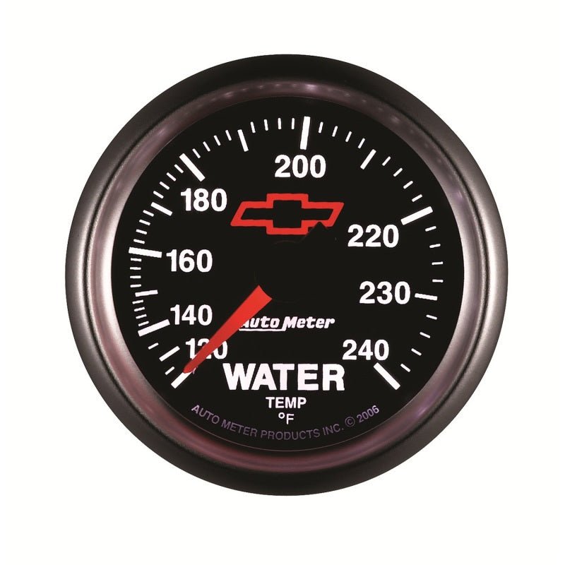 Autometer Sport-Comp II 2-1/16in 120-240 Deg Mechanical Water Temp Gauge - Bowtie Black AutoMeter Gauges
