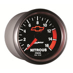 Autometer GM Bowtie Black 2-1/16in 0-1600 PSI Nitrous Pressure - Digital Stepper Motor AutoMeter Gauges