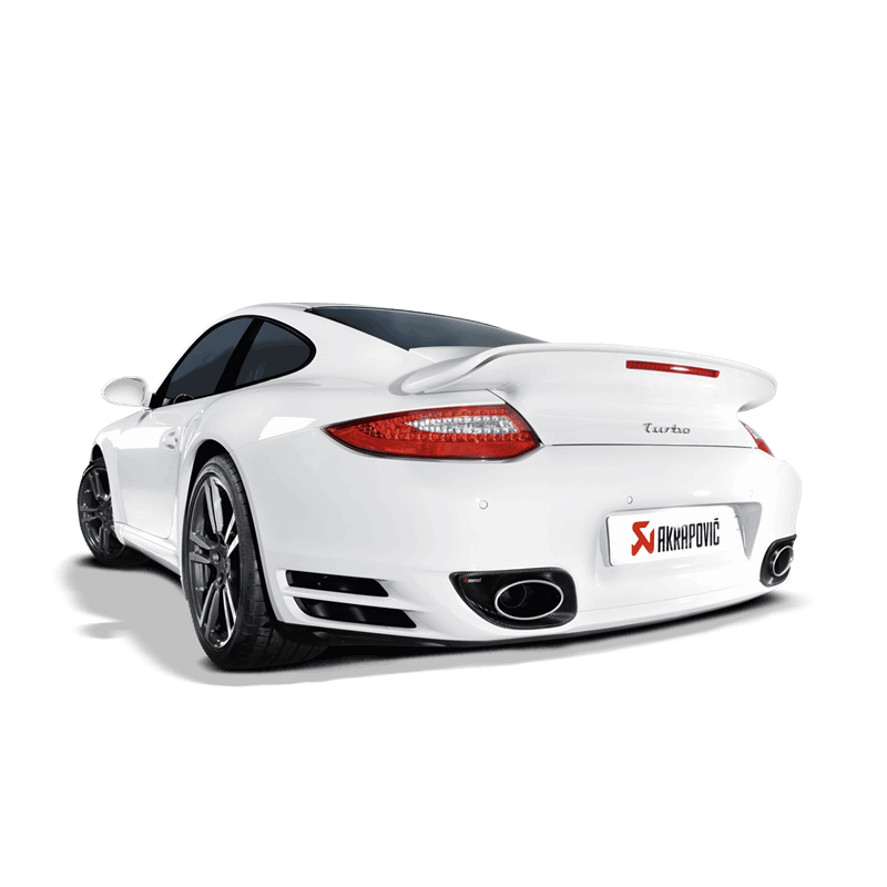 Akrapovic 10-13 Porsche 911 Turbo / Turbo S (997 FL) Slip-On Line (Titanium) w/ Titanium Tips Akrapovic Muffler