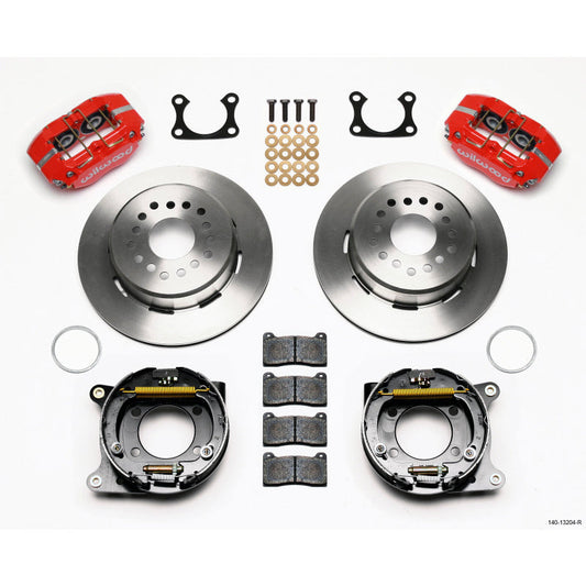 Wilwood Dynapro Dust-Boot P/S Park Brake Kit Red Big Ford 2.36in Offset Wilwood Big Brake Kits