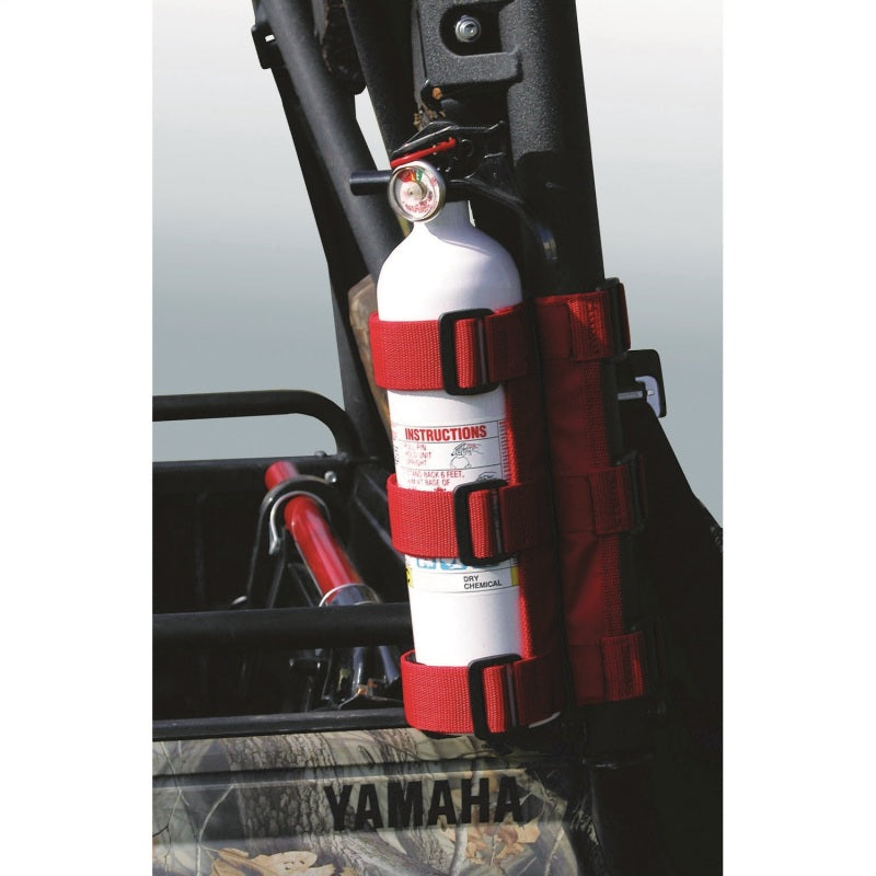 Rugged Ridge Fire Extinguisher Holder Red Rugged Ridge Dash & Interior Trim