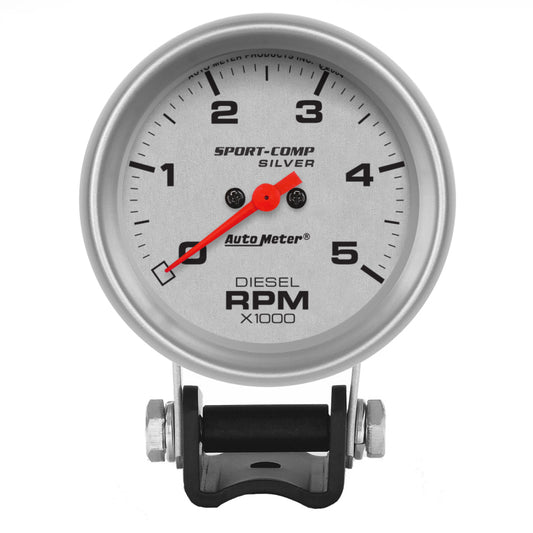 Autometer Ultra-Lite 2-5/8in Pedestal Diesel Tachometer 0-5000 RPM AutoMeter Gauges