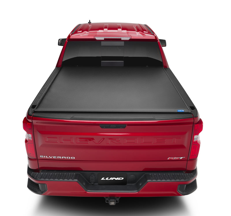 Lund 07-17 Chevy Silverado 1500 (8ft. Bed) Genesis Roll Up Tonneau Cover - Black