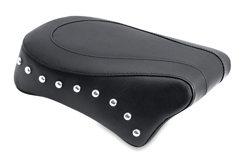 Mustang 06-17 Harley Dyna Standard Touring Passenger Seat w/Studs - Black