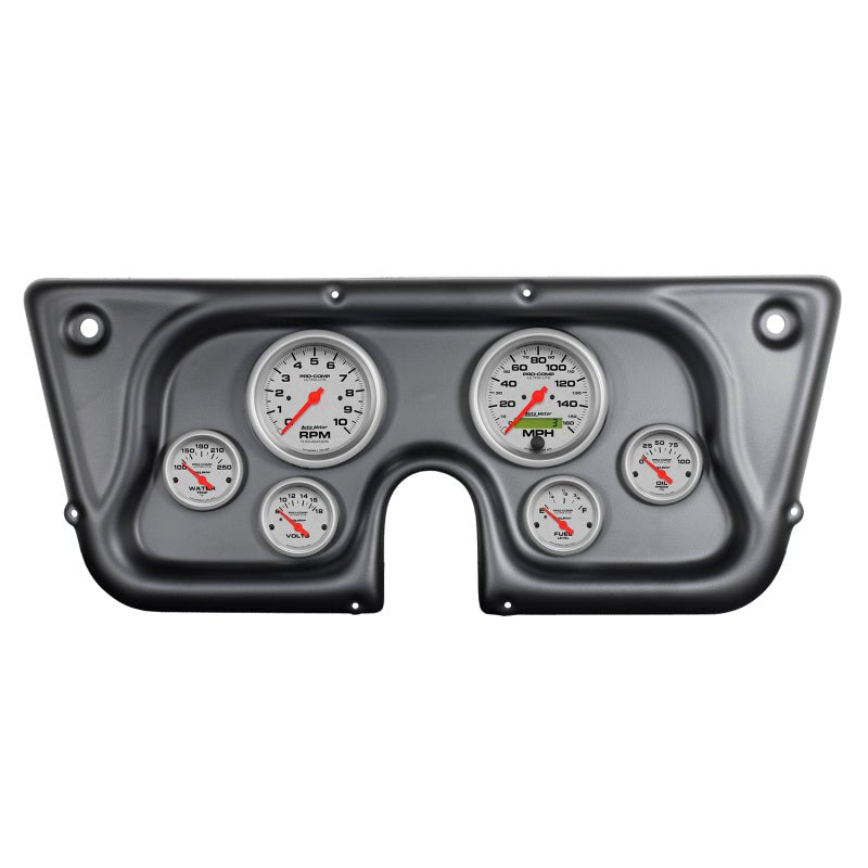 Autometer Ultra-Lite 67-72 Chevy Truck C/K/K5/Suburban Dash Kit 6pc Tach/MPH/Fuel/Oil/WTMP/Volt AutoMeter Gauges