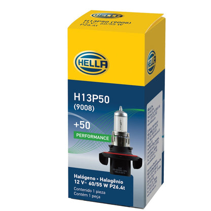 Hella Bulb H13 12V 60/55W P264T T4 +50 Hella Bulbs