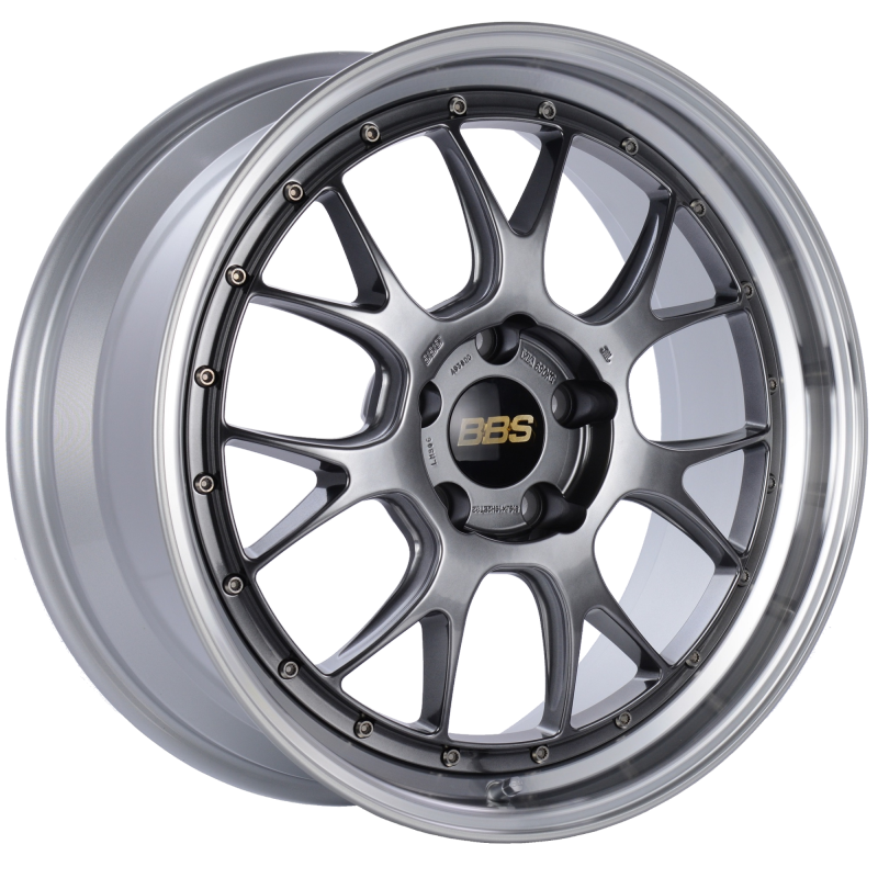 BBS LM-R 19x8.5 5x120 ET32 Diamond Black Center Diamond Cut Lip Wheel -82mm PFS/Clip Required