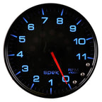 Autometer Spek-Pro Gauge Tachometer 5in 11K Rpm W/Shift Light & Peak Mem Black/Black AutoMeter Gauges