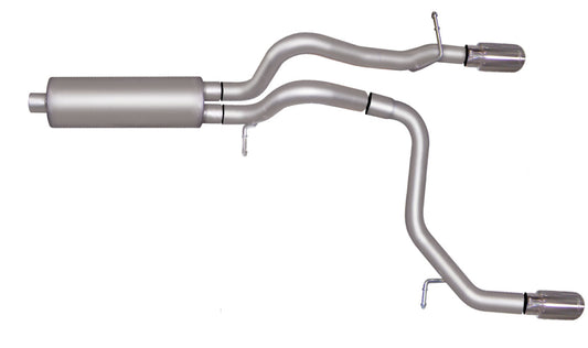 Gibson 08-10 Hummer H3 Alpha 5.3L 2.5in Cat-Back Dual Split Exhaust - Stainless