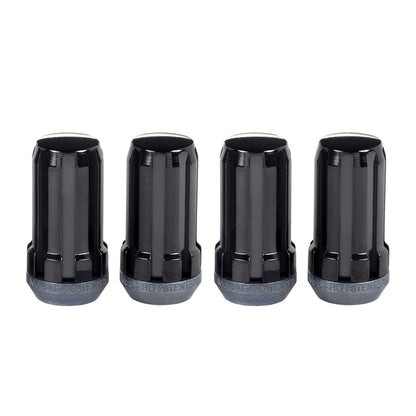 McGard SplineDrive Lug Nut (Cone Seat) M14X1.5 / 1.935in. Length (4-Pack) - Black (Req. Tool)