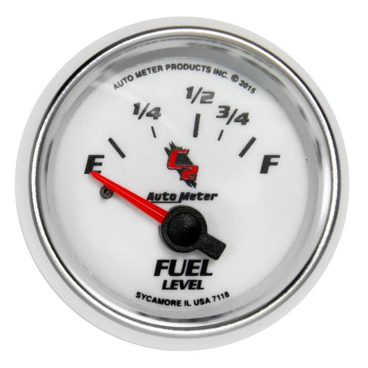 Autometer C2 Gauge Fuel Level 2 1/16in 16e To 158f Elec C2 AutoMeter Gauges