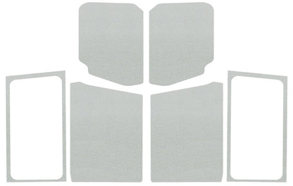 DEI 18-23 Jeep Wrangler JL 2-Door Boom Mat Complete Headliner Kit - 7 Piece - White