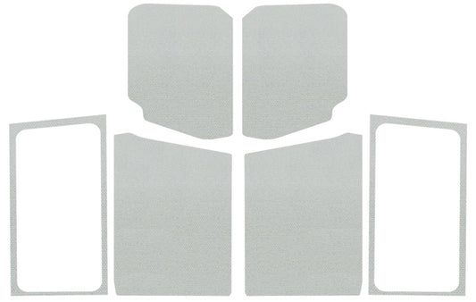 DEI 18-23 Jeep Wrangler JL 2-Door Boom Mat Complete Headliner Kit - 7 Piece - White