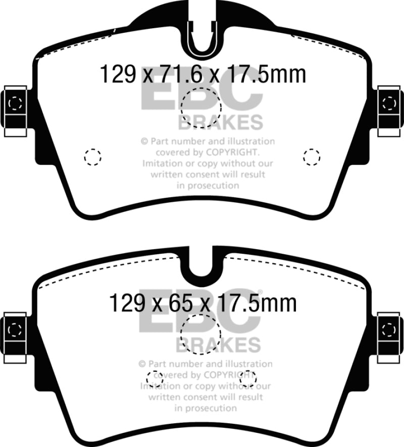 EBC 14+ Mini Hardtop 2.0 Turbo Cooper S Greenstuff Front Brake Pads