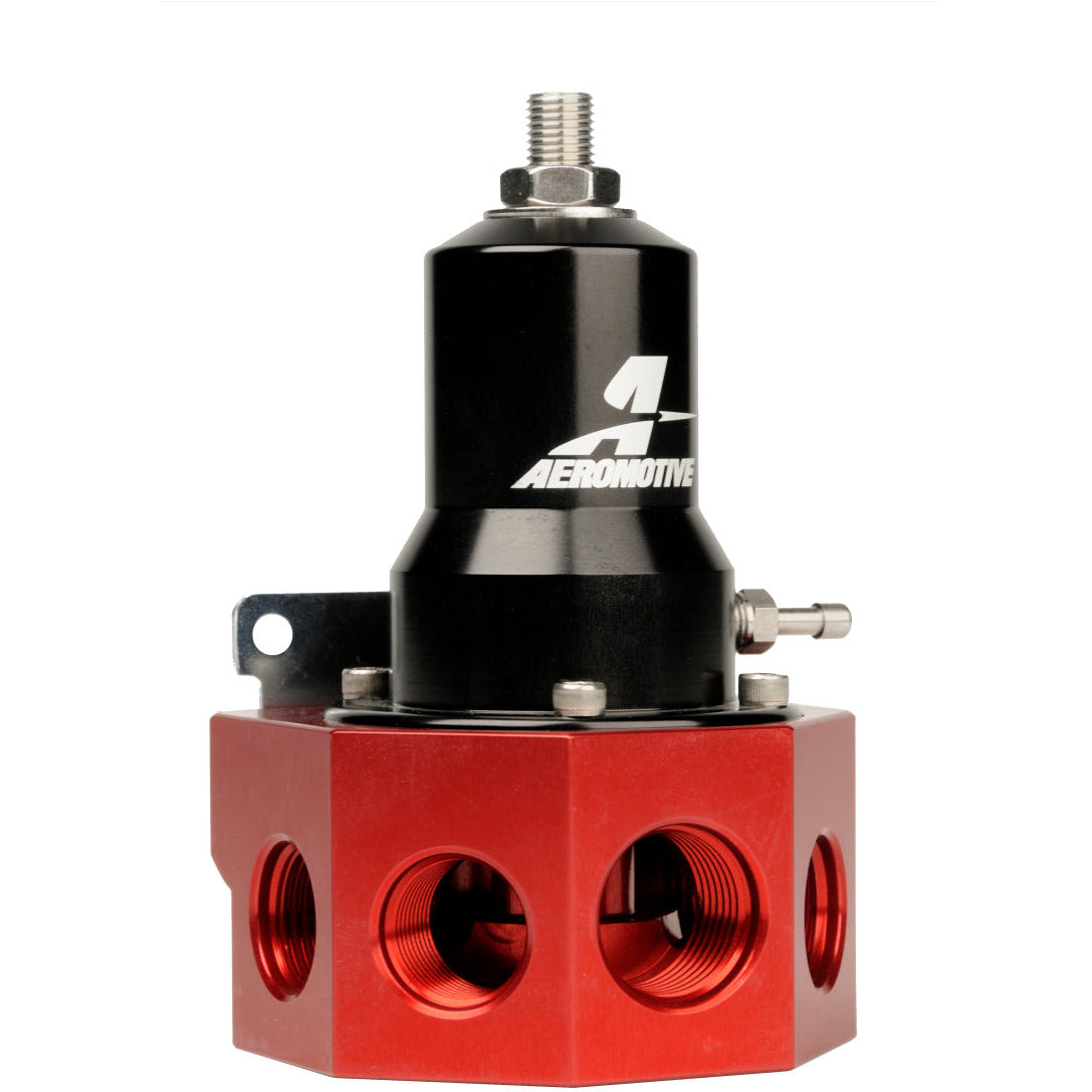 Aeromotive Regulator - 30-120 PSI - .500 Valve - 4x AN-08 and AN-10 inlets / AN-10 Bypass Aeromotive Fuel Pressure Regulators