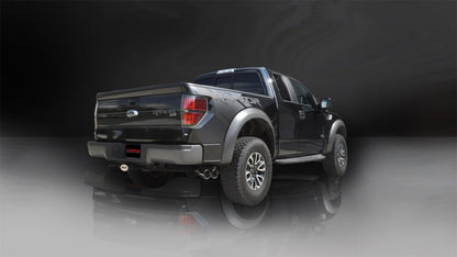 Corsa 2011-14 Ford F-150 Raptor 6.2L V8 133in Wheelbase Xtreme Cat-Back Resonator Delete Kit Exhaust