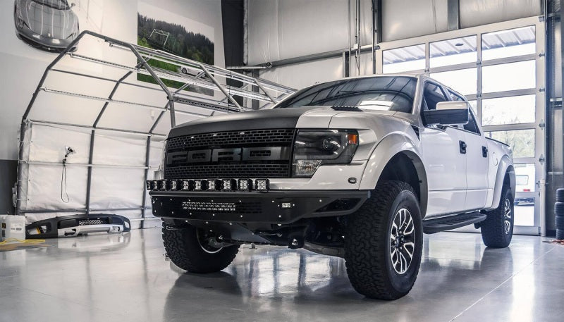 Addictive Desert Designs 10-14 Ford F-150 Raptor Race Series R Front Bumper - 10 Single Lights