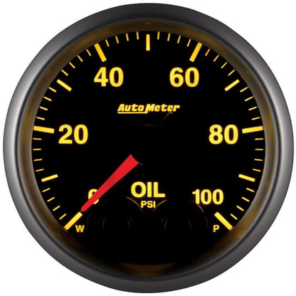 Autometer Elite 52mm Oil Pressure Peak and Warn Gauge w/ Electonic Control AutoMeter Gauges