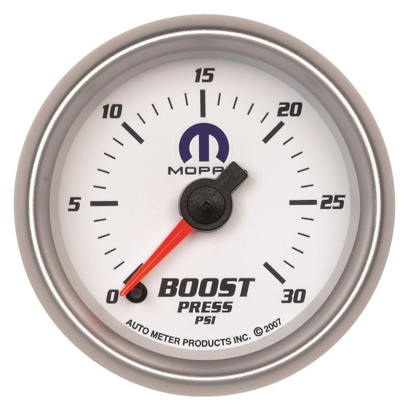 Autometer Mopar 52.4mm FSE 0-30 PSI Boost Gauge AutoMeter Gauges