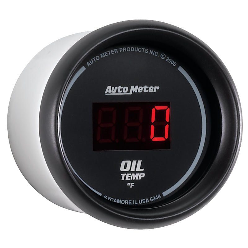 Autometer Black 0-400F Digital Oil Temp Gauge AutoMeter Gauges