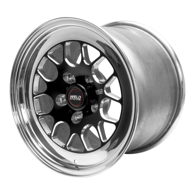 Weld S77 15x10.33 / 5x4.5 BP / 5.5in. BS Black Wheel (Medium Pad) - Non-Beadlock Weld Wheels - Forged