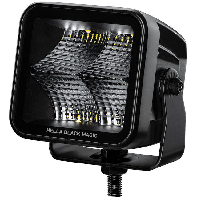 Hella Universal Black Magic 3.2in L.E.D. Cube Kit - Flood Beam (Short Range) Hella Fog Lights