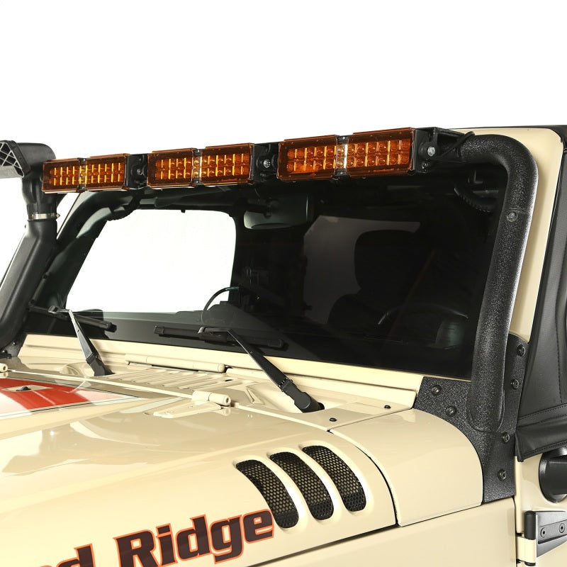 Rugged Ridge 07-18 Jeep Wrangler JK Windshield LED Light Bar Rugged Ridge Light Strip LED