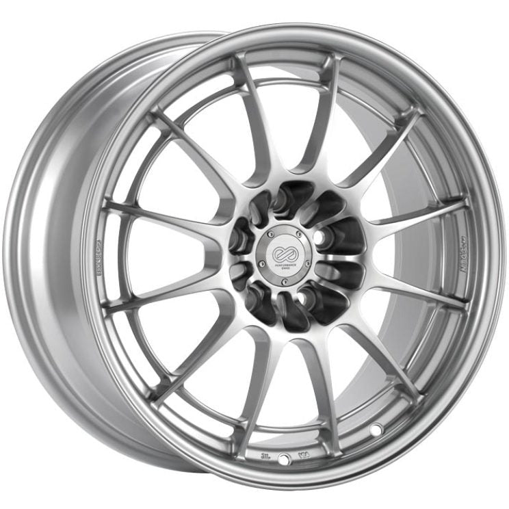 Enkei NT03+M 18x8.5 5x114.3 38mm Offset 72.6mm Bore Silver Wheel G35/350z Enkei Wheels - Cast