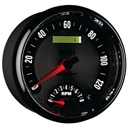 Autometer American Muscle 5in Tach Speedo Combo In-Dash AutoMeter Gauges