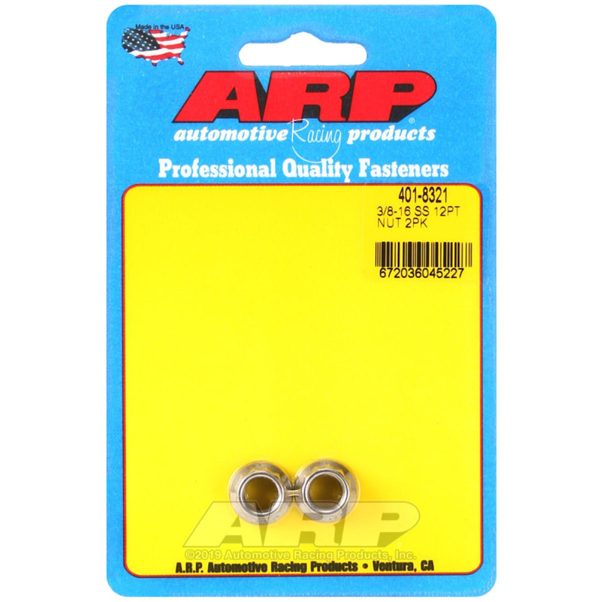ARP 3/8-16 SS 12pt Nut Kit ARP Hardware Kits - Other
