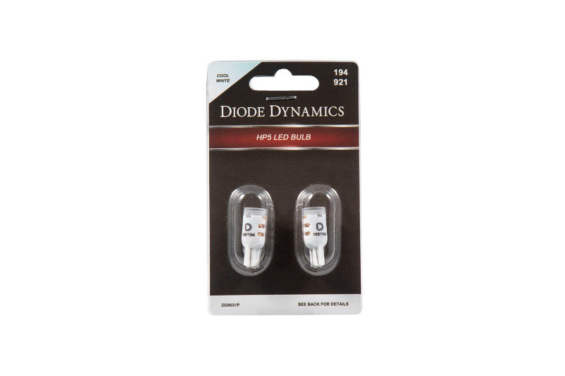 Diode Dynamics 194 LED Bulb HP5 LED Pure - White Short (Pair)