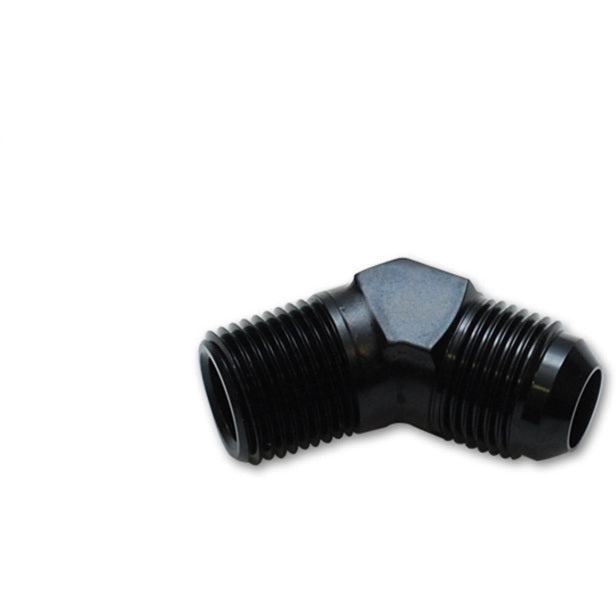 Vibrant 45 Degree Adapter Fitting (AN to NPT) Size -10AN x 3/8in NPT Vibrant Fittings