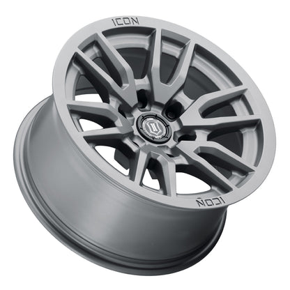 ICON Vector 6 17x8.5 6x5.5 25mm Offset 5.75in BS 95.1mm Bore Titanium Wheel