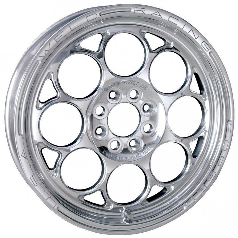 Weld Magnum Import 1-Piece 15x3.5 / 4x100mm BP / 2.25in. BS Polished Wheel - Non-Beadlock Weld Wheels - Forged