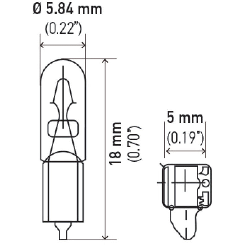 Hella Bulb 37 12V 1.3W W2X4.6d T1.75 Hella Bulbs