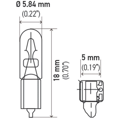 Hella Bulb 37 12V 1.3W W2X4.6d T1.75 Hella Bulbs