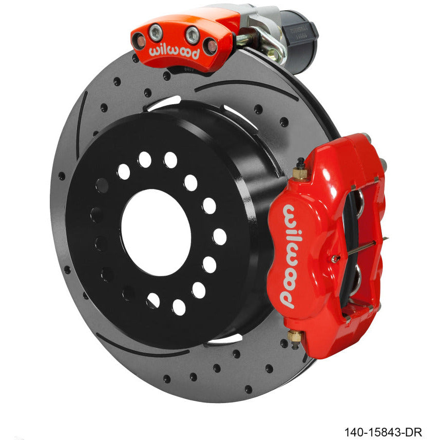 Wilwood EPB/FDLI Rear Kit 12.19in. Big Ford - SRP, Red Wilwood Big Brake Kits