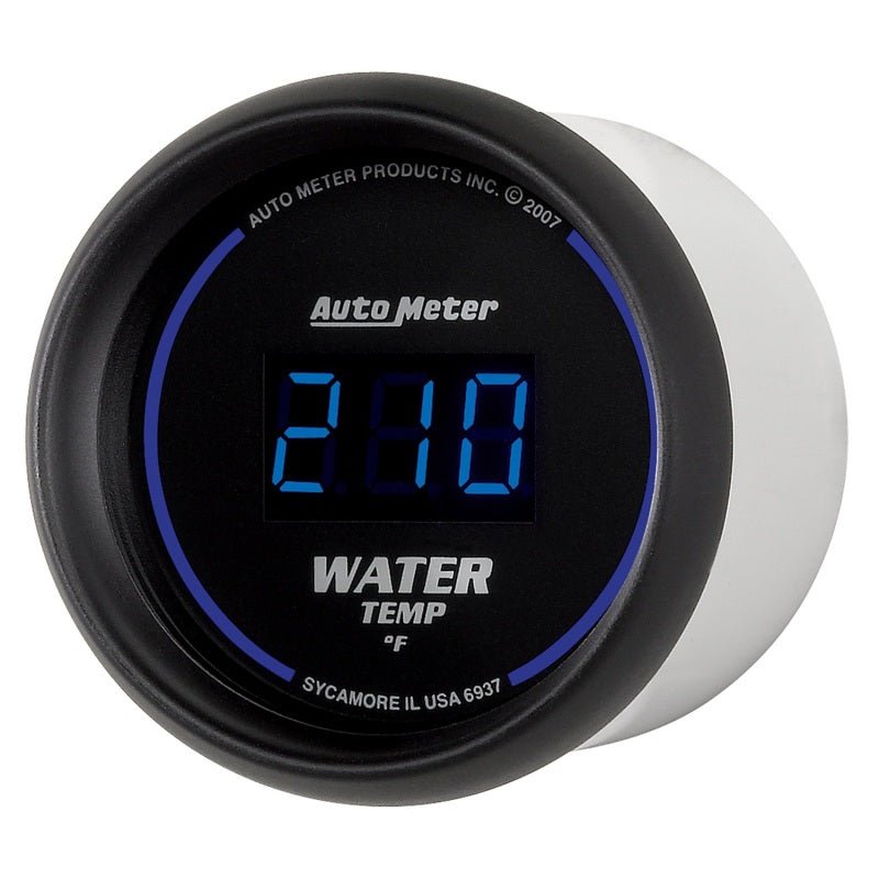 Autometer Cobalt Digital 52.4mm Black 0-300 deg F Water Temperature Gauge AutoMeter Gauges